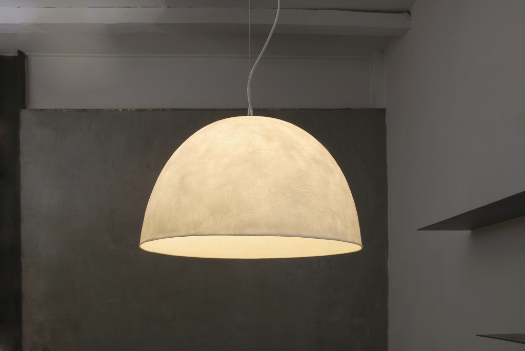 Pendant Lamp H2O Nebulite In-Es Artdesign Collection Luna Color White Size 27,5 Cm Diam. 46 Cm
